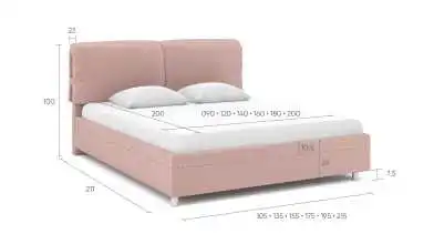 Мягкая кровать Milana New с подушками для изголовья Askona фотография товара - 10 - превью